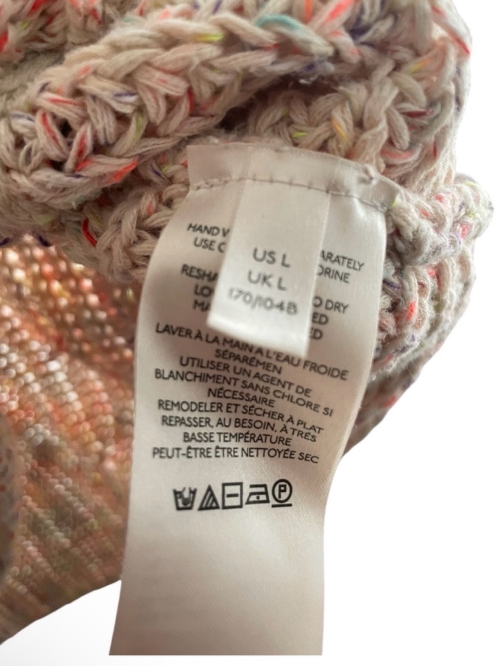 Free People Cozy Multicolor Speckled Knit Sweater EUC - Picture 3 of 3